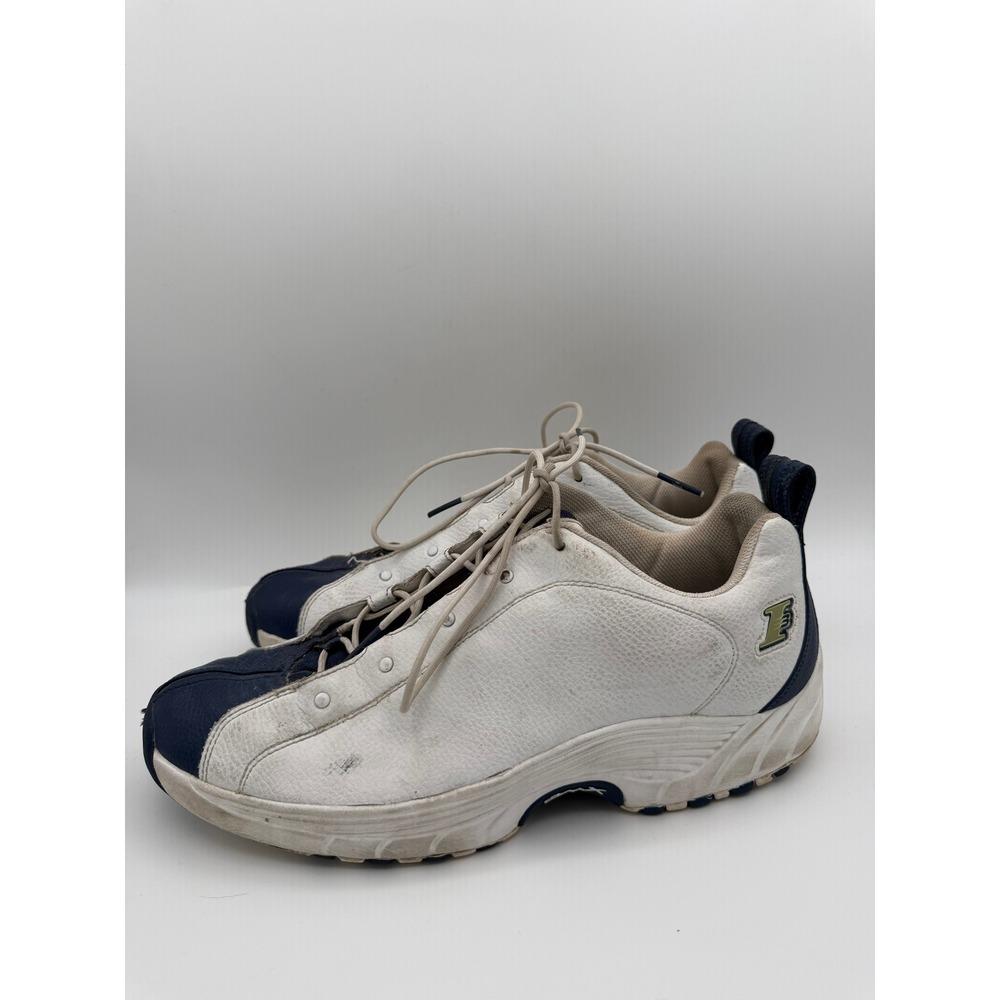 Reebok I3 Allen Iverson DMX White Navy Blue Leather Sneakers RB 104 PYE Mens 12 - Picture 2 of 10